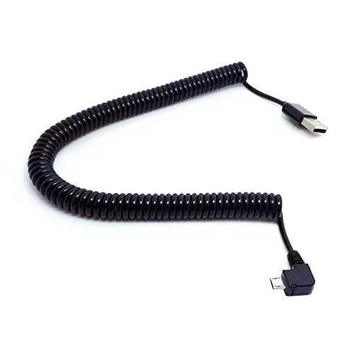 300 см правый угол 90 градусов USB 2 0 микро штекер к A Тип эластичный Дата-кабель для SSD