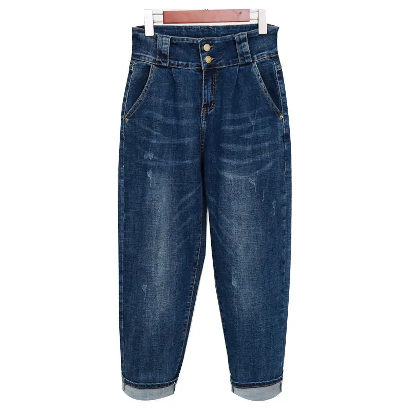 Джинсы размера плюс джинсы для женщин в стиле бойфренд 200 фунтов свободные
