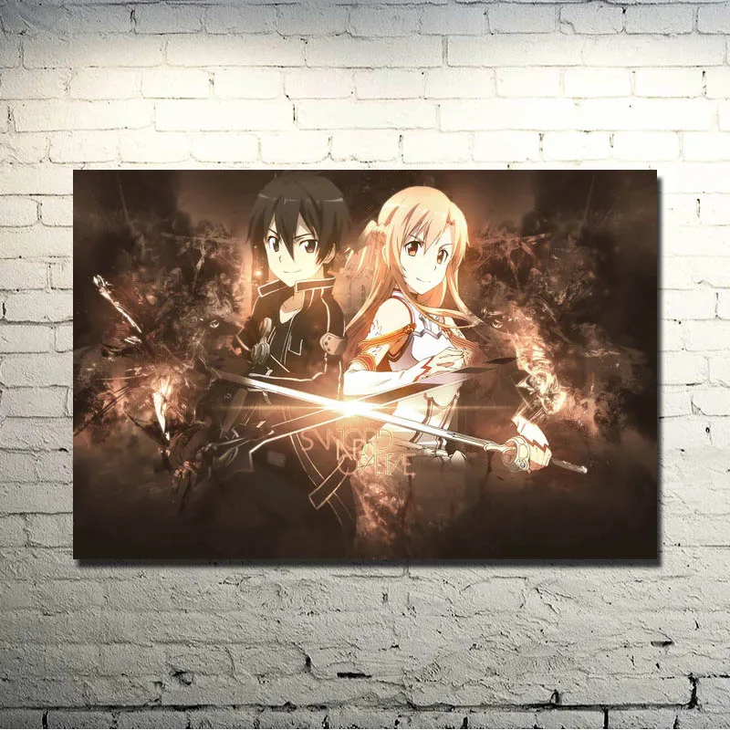 Sword art Online 2 Kirito Asuna Silk Poster Print 13x20 32x48 Inches Anime Pictures For Bedroom Living Room Decor 062
Sword art Online 2 Kirito Asuna Silk Poster Print 13x20 32x48 Inches Anime Pictures For Bedroom Living Room Decor 062