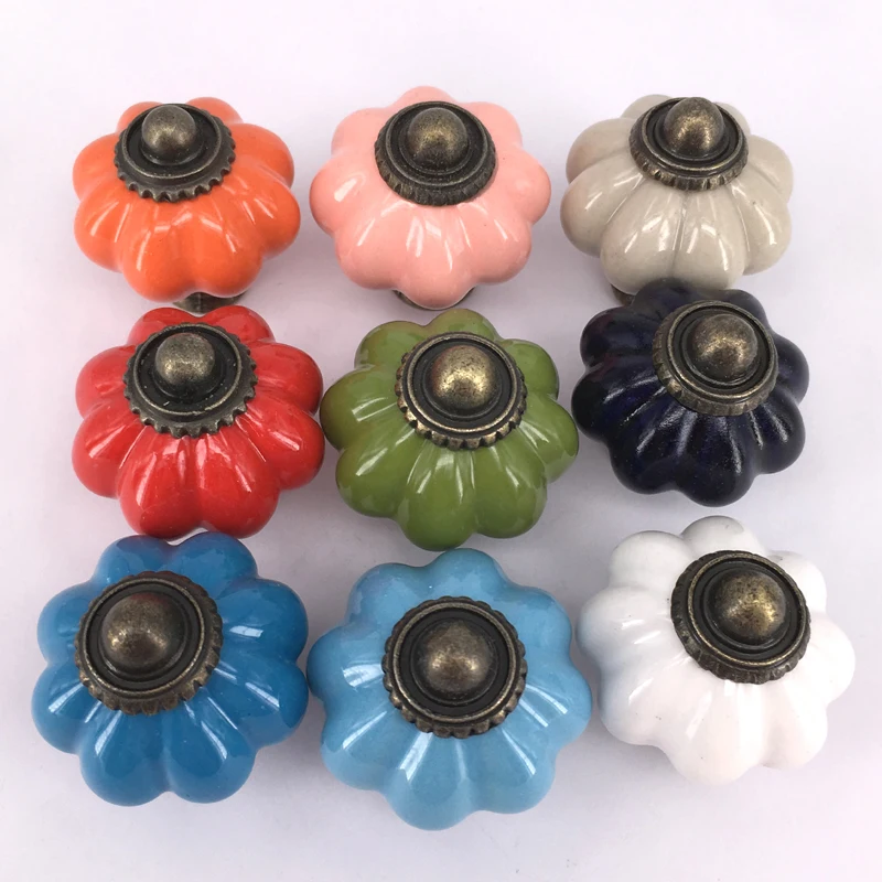 33mm Pumpkin Shape Ceramic Knobs Cupboard Pulls Drawer Knobs Kitchen Cabinet Handles Furniture Handle Hardware
33mm Pumpkin Shape Ceramic Knobs Cupboard Pulls Drawer Knobs Kitchen Cabinet Handles Furniture Handle Hardware