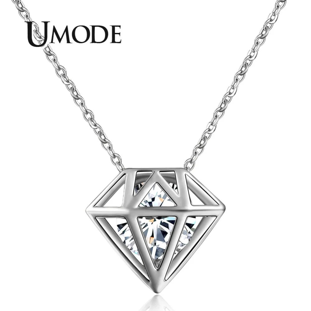 UMODE Cute Hollow Round Cut Clear Zirconia Necklace White Gold Color Necklaces for Women Gros Collier Femme Jewellery UN0115B
UMODE Cute Hollow Round Cut Clear Zirconia Necklace White Gold Color Necklaces for Women Gros Collier Femme Jewellery UN0115B