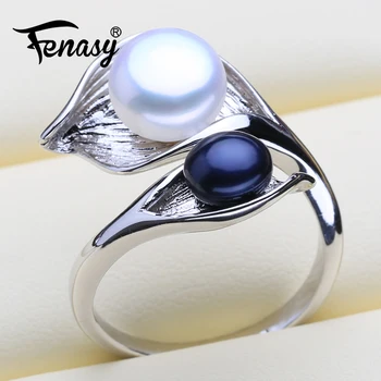 FENASY Natural Pearl rings New Fashion 925 Sterling Silver Bohemian Leaf Party Rings For Women Engagement Ring
FENASY Natural Pearl rings New Fashion 925 Sterling Silver Bohemian Leaf Party Rings For Women Engagement Ring