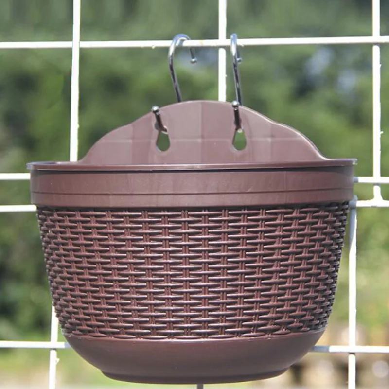Plant Flower Pot Resin Planter House Garden Nursery DY Container Bowl Treetop