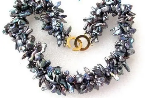 FREE SHIPPING>>> Beautiful 3color can choose 3 Strands Black Reborn Petal Keshi Keishi Pearl Necklace 19"
FREE SHIPPING>>> Beautiful 3color can choose 3 Strands Black Reborn Petal Keshi Keishi Pearl Necklace 19"