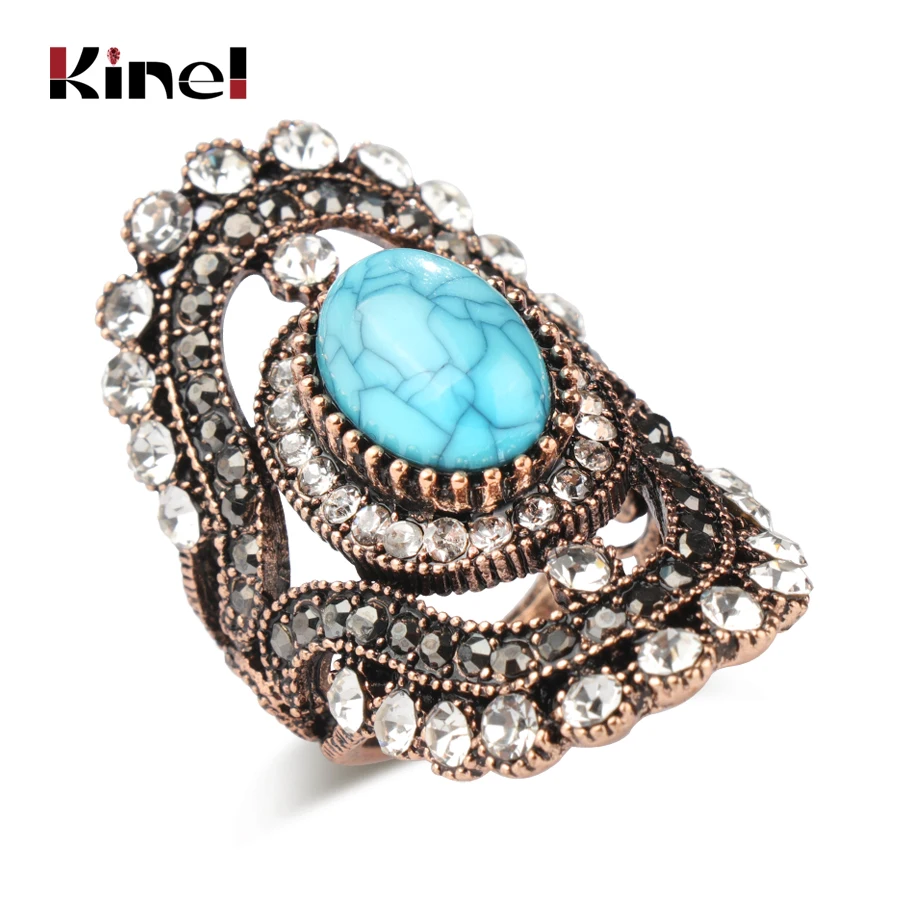 Kinel Luxury Antique Gold Rings For Women Vintage Natural Stone Wedding Engagement Ring Jewelry Crystal Gift 2018 New
Kinel Luxury Antique Gold Rings For Women Vintage Natural Stone Wedding Engagement Ring Jewelry Crystal Gift 2018 New