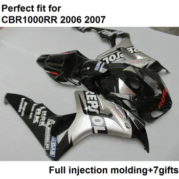 Injection molding ABS full fairing kit fit for Honda silver black CBR1000RR 06 07 fairings set CBR 1000RR 2006 2007 NV16
Injection molding ABS full fairing kit fit for Honda silver black CBR1000RR 06 07 fairings set CBR 1000RR 2006 2007 NV16