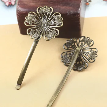 32mm Blank Bobby Pins Hairpins Bases Vintage Filigree Circle Flower Hair Clip Findings Hair Accessories Women's Hair Headwear
32mm Blank Bobby Pins Hairpins Bases Vintage Filigree Circle Flower Hair Clip Findings Hair Accessories Women's Hair Headwear