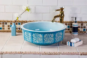 Ceramic basin sink Jingdezhen washing basin Counter Top bathroom ceramic sinks patterned ceramic sink Decorative Sinks
Ceramic basin sink Jingdezhen washing basin Counter Top bathroom ceramic sinks patterned ceramic sink Decorative Sinks