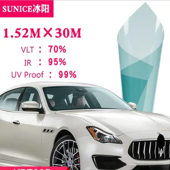 HOHOFILM 70%VLT Light Blue 4mil Window Film Solar tint glass sticker Nano Ceramic Tint High UV Proof 1.52x30m Wholesale
HOHOFILM 70%VLT Light Blue 4mil Window Film Solar tint glass sticker Nano Ceramic Tint High UV Proof 1.52x30m Wholesale
