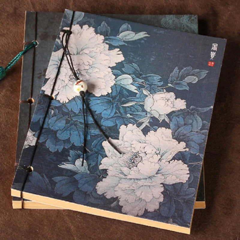19.5*13.5cm Chinese Vintage Peony Note Book Chinese Ancient Style Diary Retro Flower Notebook For Kids Painting Kraft Sketchbook 
19.5*13.5cm Chinese Vintage Peony Note Book Chinese Ancient Style Diary Retro Flower Notebook For Kids Painting Kraft Sketchbook
