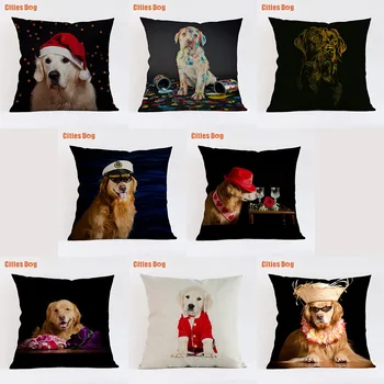decorative pillows cushion covers new Year decoration gift Golden Retriever dog Linen 35x35 45x45 55x55cm Pillowcase almofada
decorative pillows cushion covers new Year decoration gift Golden Retriever dog Linen 35x35 45x45 55x55cm Pillowcase almofada