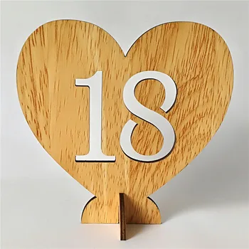 Number 1-20 Seat Card Wooden Wedding Party Supplies Heart shape Hollow Number Seat Place Holder Table Number for Wedding
Number 1-20 Seat Card Wooden Wedding Party Supplies Heart shape Hollow Number Seat Place Holder Table Number for Wedding