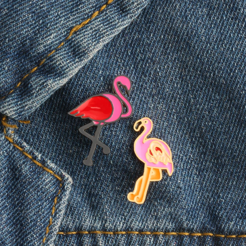 2 Pcs/set Red Pink Flamingo Button Brooch Pins Denim Jacket Clothing Cartoon Brooches Pin Badge for Women Girls Fashion Jewelry
2 Pcs/set Red Pink Flamingo Button Brooch Pins Denim Jacket Clothing Cartoon Brooches Pin Badge for Women Girls Fashion Jewelry