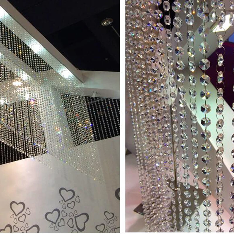 Hot selling 1pcs 14mm New Acrylic Crystal Garland Strand Chain Hanging Diamond Bead Decor Wedding
Hot selling 1pcs 14mm New Acrylic Crystal Garland Strand Chain Hanging Diamond Bead Decor Wedding