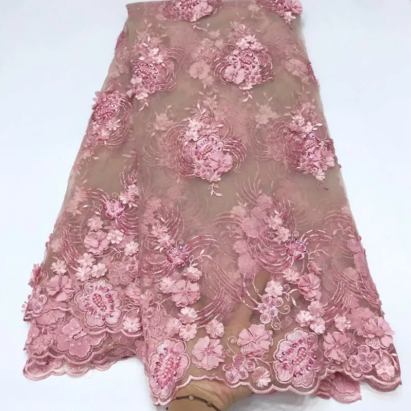 High Quality 3D Tulle Lace Very Beautiful African Lace Fabric With Beads Most popular African French Wedding Lace Fabric DG255
High Quality 3D Tulle Lace Very Beautiful African Lace Fabric With Beads Most popular African French Wedding Lace Fabric DG255