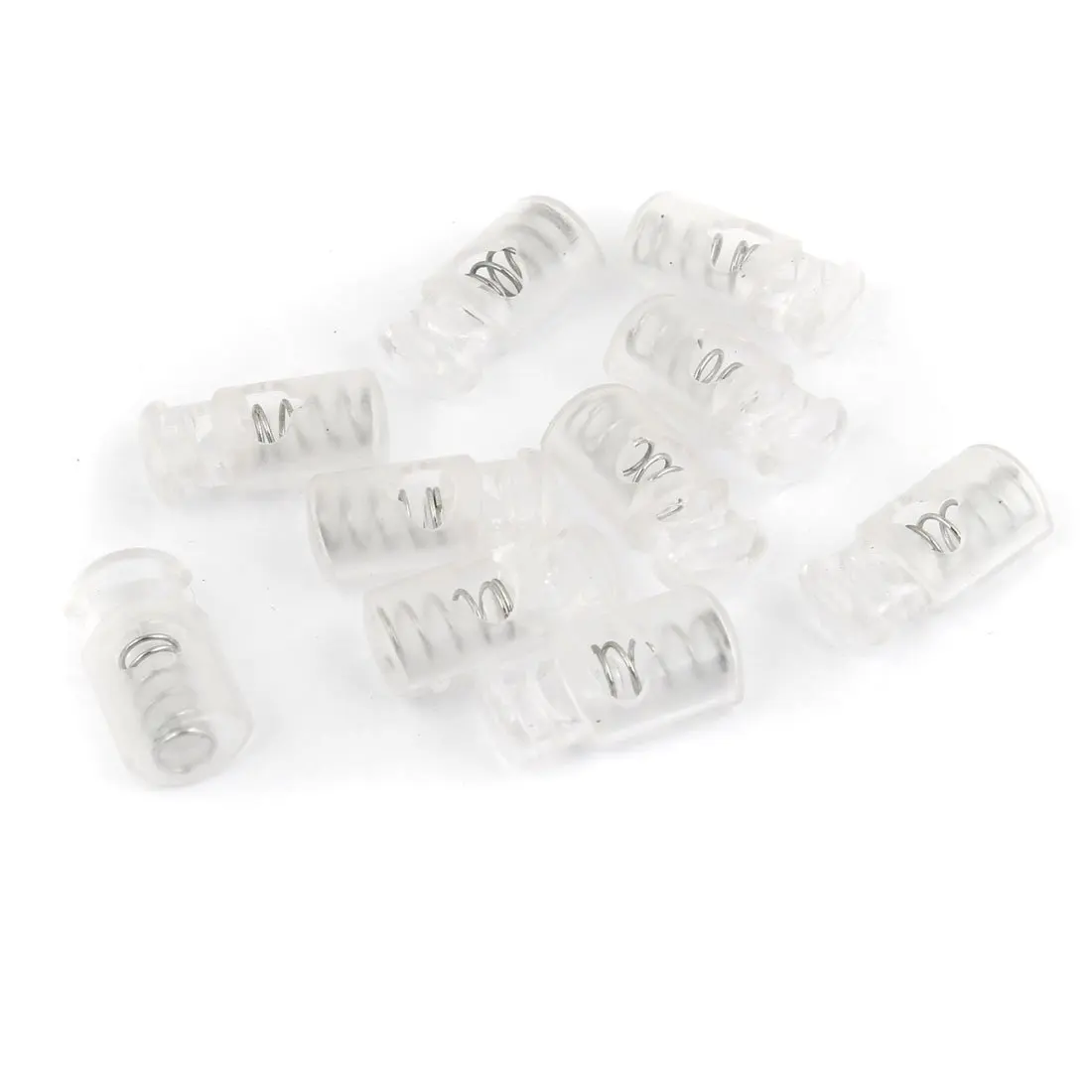 10 pcs 7 mm, 1 hole, rope cord stopper end spring fastener spring Stop ring clasps, Clear
10 pcs 7 mm, 1 hole, rope cord stopper end spring fastener spring Stop ring clasps, Clear