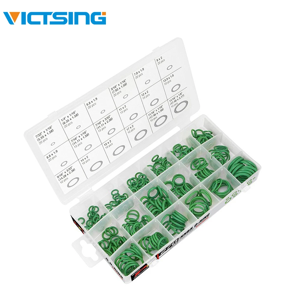 VicTsing 270Pcs Car Air Conditioning Tools A/C Rubber O-Ring Assortment Air Gas Oil Proof Plumbing Kit Car Vehicle Repair Tools
VicTsing 270Pcs Car Air Conditioning Tools A/C Rubber O-Ring Assortment Air Gas Oil Proof Plumbing Kit Car Vehicle Repair Tools