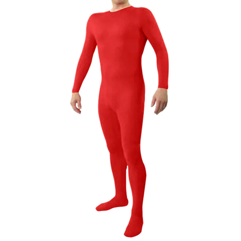 Icostumes Adults One Piece Crew Neck Lycra Spandex FullBody Suit for Men No Hood Footed Unitards Cosplay Costumes DanceWear (6)