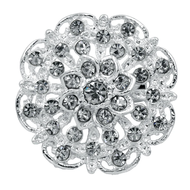 WEIMANJINGDIAN Silver Color Plated Clear Crystal Rhinestones Flower Brooch Pins for Wedding Bouquets
WEIMANJINGDIAN Silver Color Plated Clear Crystal Rhinestones Flower Brooch Pins for Wedding Bouquets