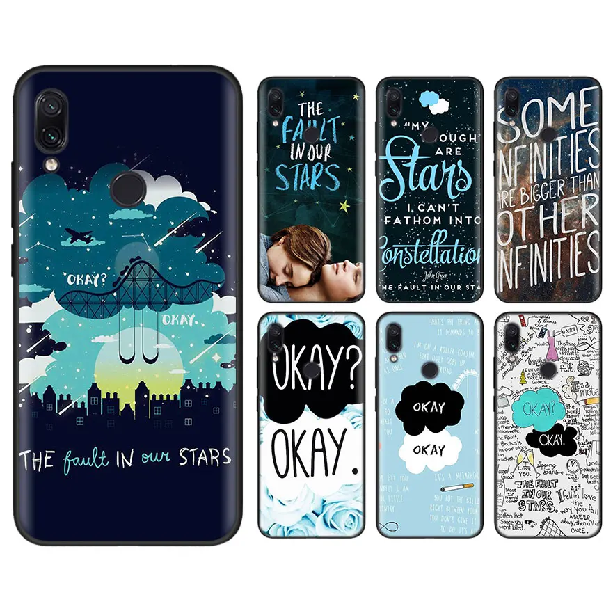 Black Soft Case for Xiaomi Redmi Note 5 Pro 6 7 Pro 5 6 6A The Fault In Our Stars okay Case for Mi 9 8Lite Mix 3 Play A2 Lite
Black Soft Case for Xiaomi Redmi Note 5 Pro 6 7 Pro 5 6 6A The Fault In Our Stars okay Case for Mi 9 8Lite Mix 3 Play A2 Lite