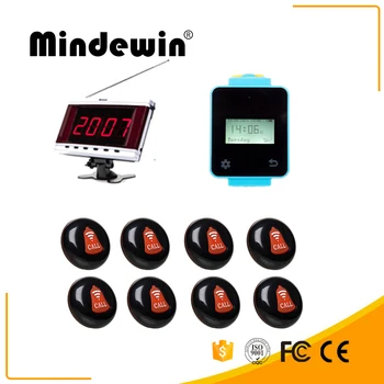 Mindewin Wireless Multi-funcation Calling System Touch Screen Wireless Wrist Watch Pager LED Display And Alarm Button Quecing
Mindewin Wireless Multi-funcation Calling System Touch Screen Wireless Wrist Watch Pager LED Display And Alarm Button Quecing