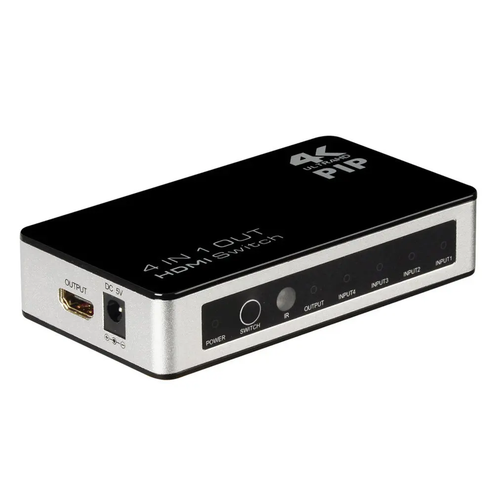 VK-401P 4K HDMI Switch 4X1 With PIP 4 x HDMI Female Input Port Durable HDMI Switch HDCP 1.4 Protocol Compliant
VK-401P 4K HDMI Switch 4X1 With PIP 4 x HDMI Female Input Port Durable HDMI Switch HDCP 1.4 Protocol Compliant