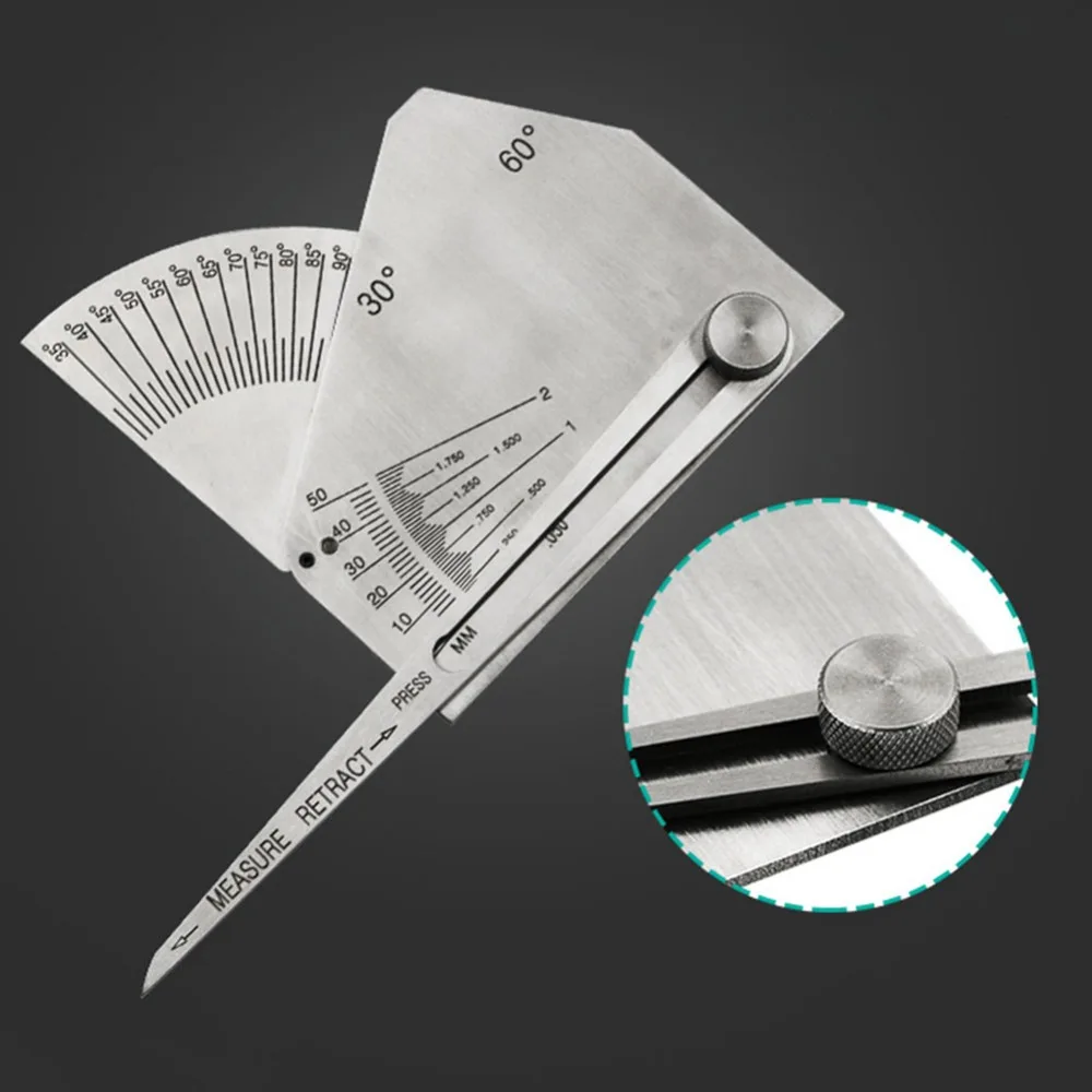 Stainless Steel High Hardness Portable Fillet Test Feeler Durable Weld Gauge Clear Scale Bridge Cam Silver Measuring Tool
Stainless Steel High Hardness Portable Fillet Test Feeler Durable Weld Gauge Clear Scale Bridge Cam Silver Measuring Tool