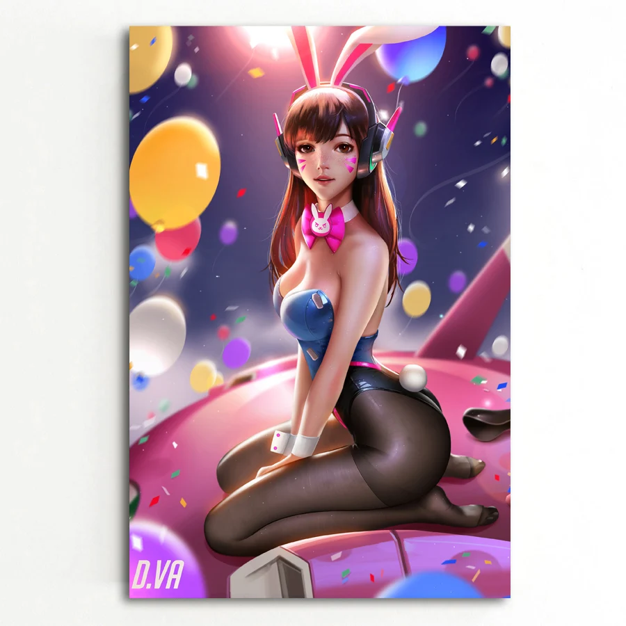Аниме девушка игра D.Va кролик Девушка настенное искусство картины постеры и фото картины для декора комнаты
Аниме девушка игра D.Va кролик Девушка настенное искусство картины постеры и фото картины для декора комнаты