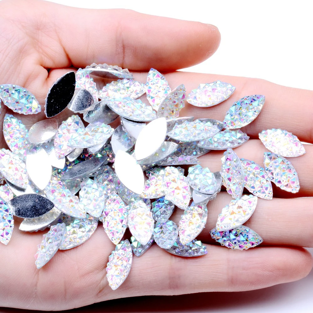 7*15mm 100pcs Marquise Shine Crystal AB Color Silver Base Sew On Resin Rhinestone Stone Spacer Button DIY Crafts Garment Jewelry
7*15mm 100pcs Marquise Shine Crystal AB Color Silver Base Sew On Resin Rhinestone Stone Spacer Button DIY Crafts Garment Jewelry