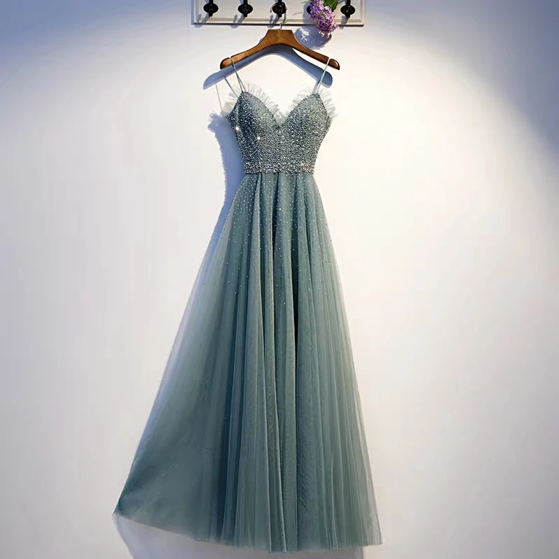 A Line Sparkle Tulle Sequined Lace Beading Spaghetti Straps V Neck Evening Dresses Formal Dresses Floor Length Corset Back
A Line Sparkle Tulle Sequined Lace Beading Spaghetti Straps V Neck Evening Dresses Formal Dresses Floor Length Corset Back