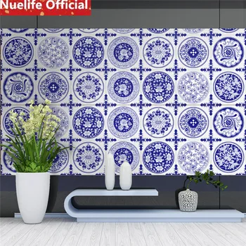 Blue and white porcelain pattern bathroom living room kitchen oil and anti-fouling waterproof high temperature tile stickers
Blue and white porcelain pattern bathroom living room kitchen oil and anti-fouling waterproof high temperature tile stickers