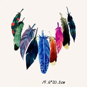 Colorful Feather Heat Thermal Transfer Printing Patches For Clothing Iron On Patch Diy Sewing Apparel Accessories Stickers@TH
Colorful Feather Heat Thermal Transfer Printing Patches For Clothing Iron On Patch Diy Sewing Apparel Accessories Stickers@TH