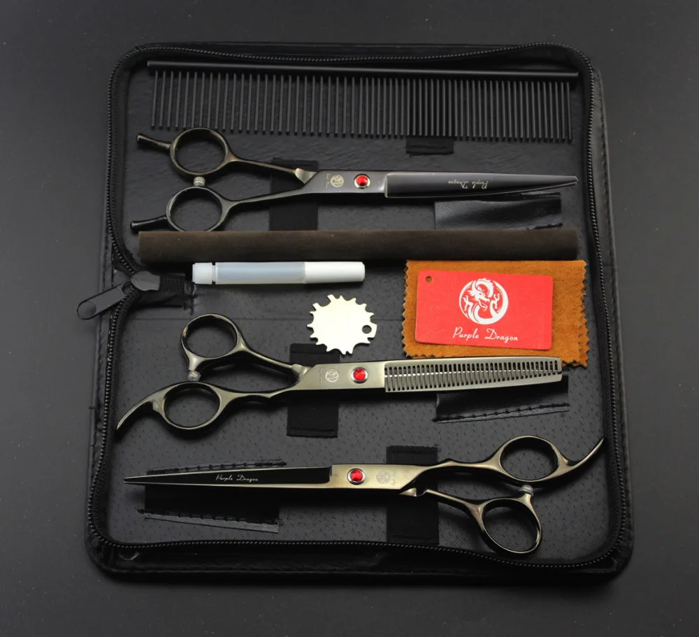7.0 Inch High Quality Professional Pet Grooming Scissors Set Pets Scissors STRAIHT & THINNING & CURVED Shears In 1 Kit With Comb
7.0 Inch High Quality Professional Pet Grooming Scissors Set Pets Scissors STRAIHT & THINNING & CURVED Shears In 1 Kit With Comb