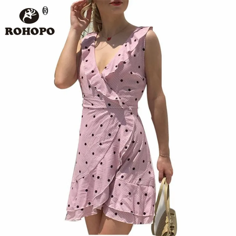 Polka Dot Women Dress V-neck Ruffles Sleeveless Dress Woman High Waist Spaghetti Strap Pretty Fashion Runway Pink Chiffon Dress
Polka Dot Women Dress V-neck Ruffles Sleeveless Dress Woman High Waist Spaghetti Strap Pretty Fashion Runway Pink Chiffon Dress