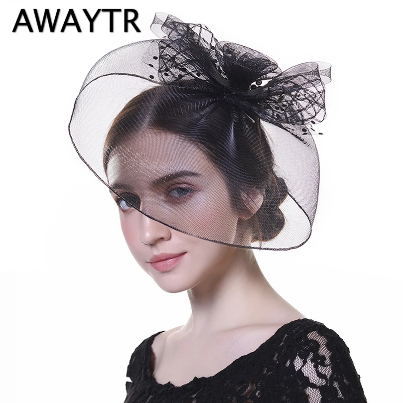AWAYTR Women Wedding Hair Accessories Bridal Veils Pearl Feather Fascinator Retro European Style Cocktail Party Hat Headwear
AWAYTR Women Wedding Hair Accessories Bridal Veils Pearl Feather Fascinator Retro European Style Cocktail Party Hat Headwear