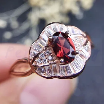 Per jewelry Natural real red garnet ring Free shipping 925 sterling silver 0.6ct gemstone Fine jewelry J807090
Per jewelry Natural real red garnet ring Free shipping 925 sterling silver 0.6ct gemstone Fine jewelry J807090