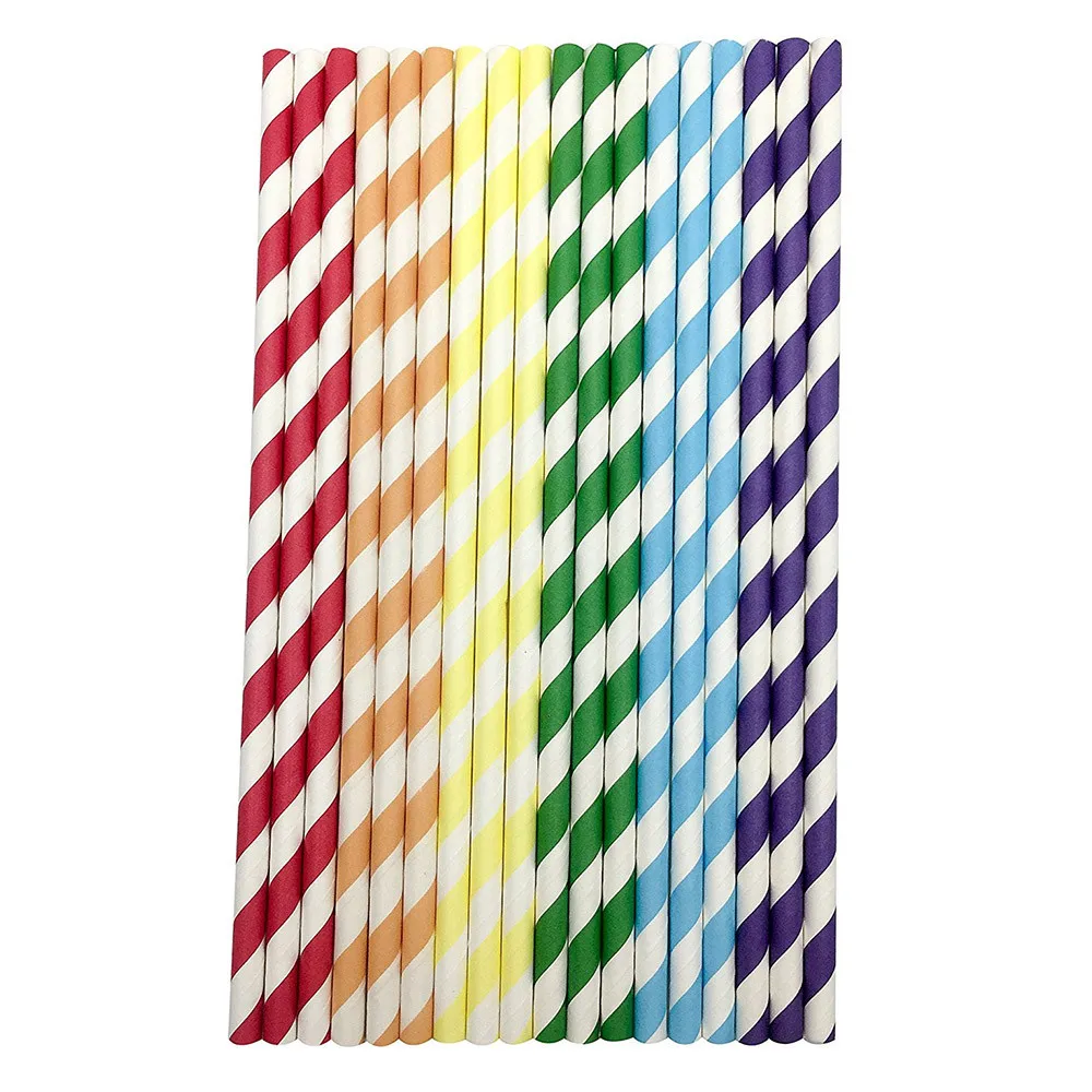 50PCS Eco Friendly Paper Drink Straws Fashion Striped Wedding Birthday Party Supplies Theme Disposable Drinking Rainbow Straws
50PCS Eco Friendly Paper Drink Straws Fashion Striped Wedding Birthday Party Supplies Theme Disposable Drinking Rainbow Straws