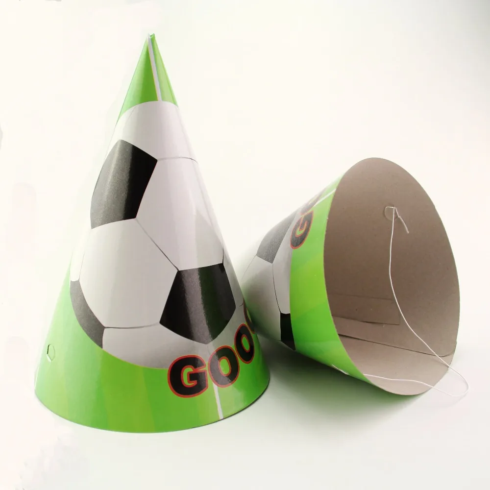 Soccer Football fans 6pcs/lot Happy Birthday Party Decoration Hat Cap Kids Favor World cup Boys Party Supplies
Soccer Football fans 6pcs/lot Happy Birthday Party Decoration Hat Cap Kids Favor World cup Boys Party Supplies