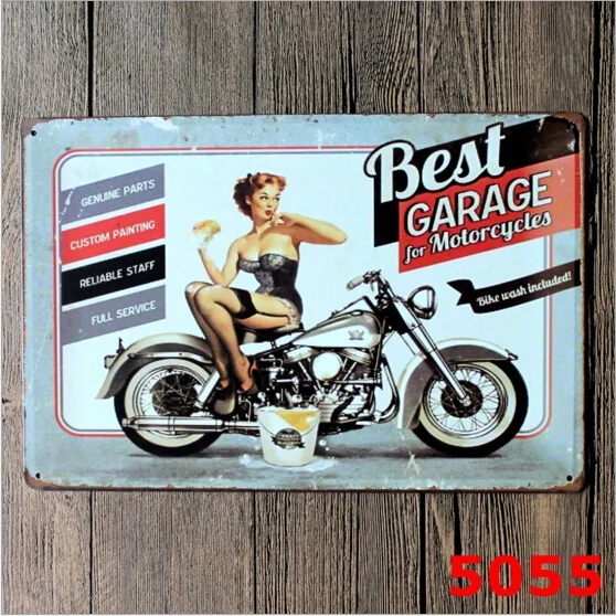 Pin-up Sexy Girl Best Garage Wash Motorcycles Retro Metal Tin Sign Wall Decor,20x30CM
Pin-up Sexy Girl Best Garage Wash Motorcycles Retro Metal Tin Sign Wall Decor,20x30CM