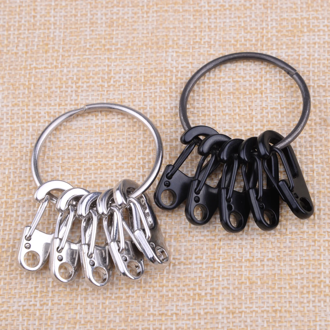 LETAOSK 5pcs Carabiner Mini D-Ring Clip Hook Buckle & 1 ring Key Chain Outdoor Camping Stainless Steel Black/Silver
LETAOSK 5pcs Carabiner Mini D-Ring Clip Hook Buckle & 1 ring Key Chain Outdoor Camping Stainless Steel Black/Silver