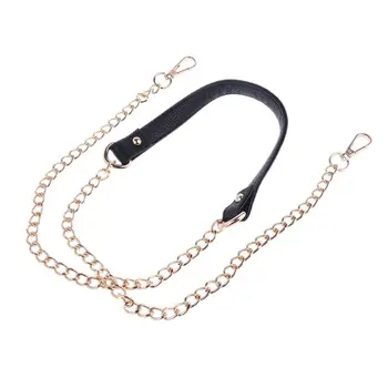 8 Colors DIY 120cm Replacement Shoulder Bag Strap DIY PU Leather Handle with Metal Chains Bag Accessories 
8 Colors DIY 120cm Replacement Shoulder Bag Strap DIY PU Leather Handle with Metal Chains Bag Accessories