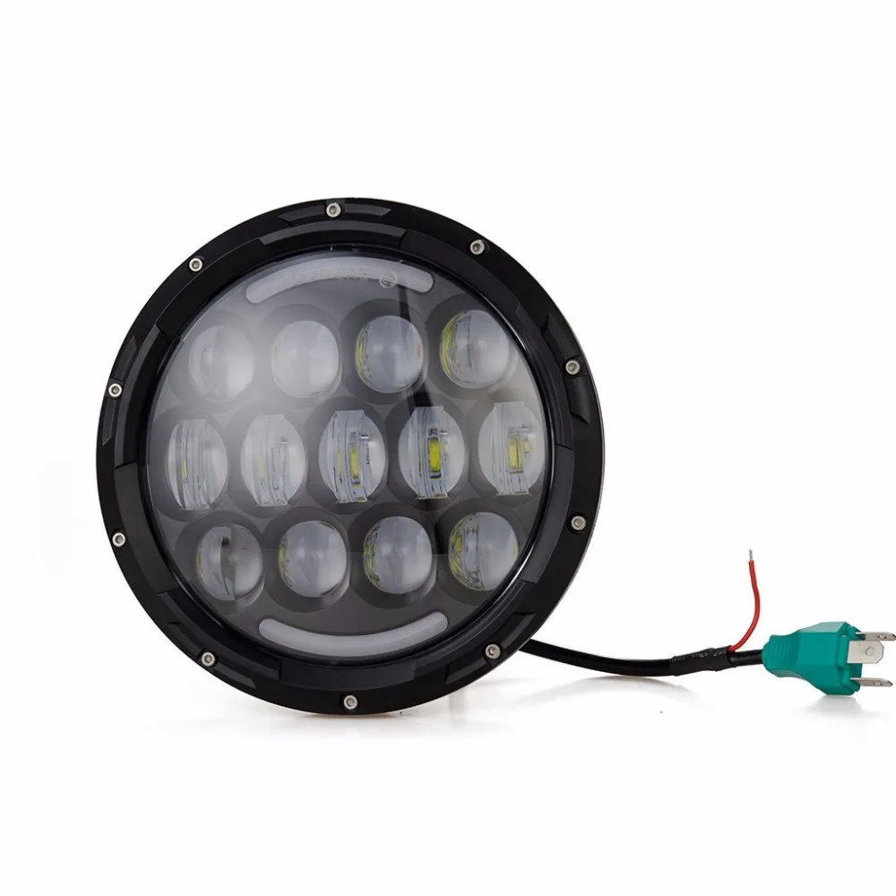 Black Round 7 Inch 78W moto LED Headlight Bulb with Angel Eye DRL Light For Jeep Wrangler Offroad For Harley Motorcycle
Black Round 7 Inch 78W moto LED Headlight Bulb with Angel Eye DRL Light For Jeep Wrangler Offroad For Harley Motorcycle