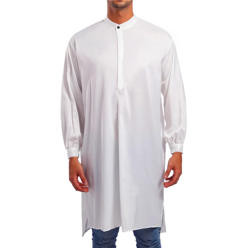 Thobe Jubba Kurta Men Abaya Dubai Islamic Shirts Top Long Sleeve Robe Saudi Arab Arabia Homme Kaftan Arabe Muslim Dress Clothing
Thobe Jubba Kurta Men Abaya Dubai Islamic Shirts Top Long Sleeve Robe Saudi Arab Arabia Homme Kaftan Arabe Muslim Dress Clothing