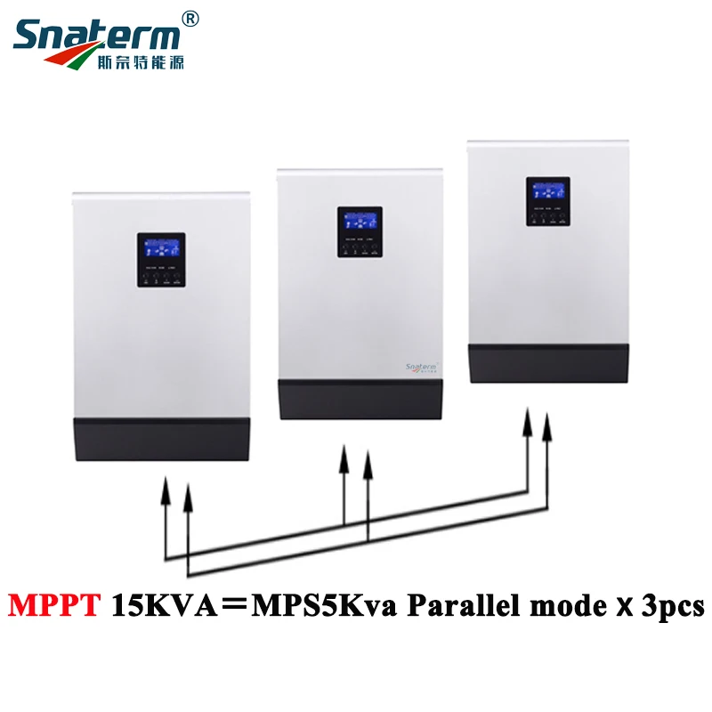 15KVA MPPT Hybrid Solar PV Inverter Pure Sine Wave Inverter 48VDC 60A/80A Solar Charge Controller & 60A Battery Charger
15KVA MPPT Hybrid Solar PV Inverter Pure Sine Wave Inverter 48VDC 60A/80A Solar Charge Controller & 60A Battery Charger