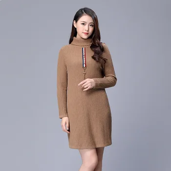 Danjeaner M-2XL Winter Woolen Pullovers Women Turtleneck Long Sleeve Loose Knitting Swearter Dress Retro Warm Sweaters Casaco
Danjeaner M-2XL Winter Woolen Pullovers Women Turtleneck Long Sleeve Loose Knitting Swearter Dress Retro Warm Sweaters Casaco
