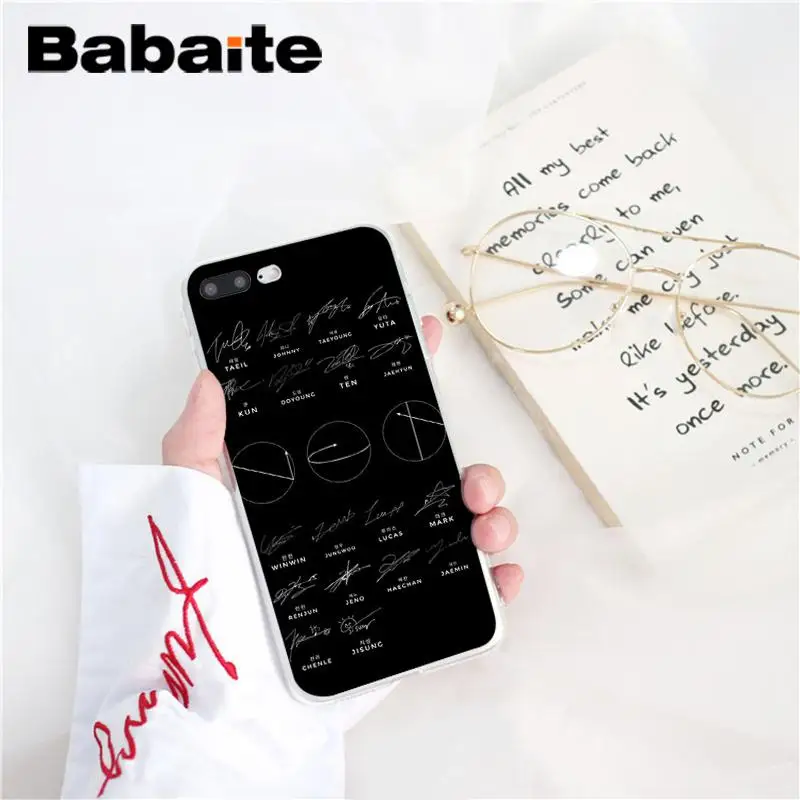 Babaite NCT 127 Kpop Boy DIY Luxury Phone Accessories Case for iPhone 8 7 6 6S Plus X XS MAX 5 5S SE XR 10 Cover Capa