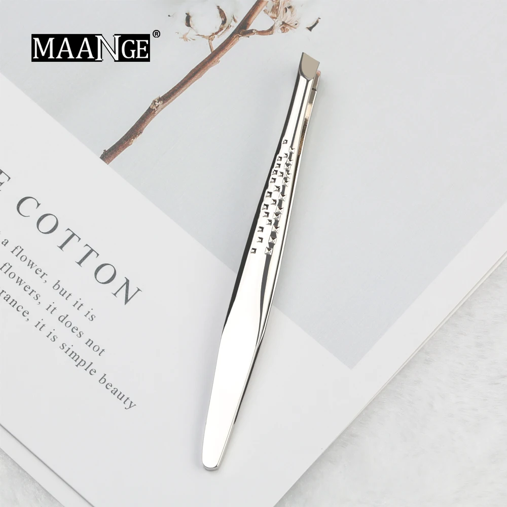 MAANGE 1Pcs Angled Slanted Eyebrow Face Nose Hair Clip Remover Stainless Steel Tweezers Eyebrow Tweezers Beauty Makeup Tool New
MAANGE 1Pcs Angled Slanted Eyebrow Face Nose Hair Clip Remover Stainless Steel Tweezers Eyebrow Tweezers Beauty Makeup Tool New