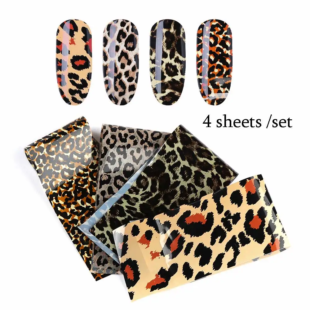 4 Sheets Sexy 3D Leopard Nail Art Transfer Foil Starry Sky Nail Sticker Decals Polish Manicure Decorations Charm Slider Set
4 Sheets Sexy 3D Leopard Nail Art Transfer Foil Starry Sky Nail Sticker Decals Polish Manicure Decorations Charm Slider Set