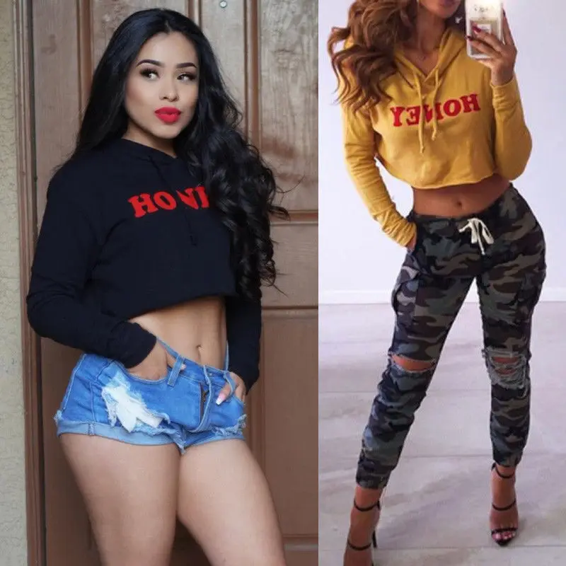 MeiHuiDa 2018 New Style Fashion Women Long Sleeve Hoodie Sweatshirt Casual Letter Short Hooded Tops With Hat Pullover
MeiHuiDa 2018 New Style Fashion Women Long Sleeve Hoodie Sweatshirt Casual Letter Short Hooded Tops With Hat Pullover