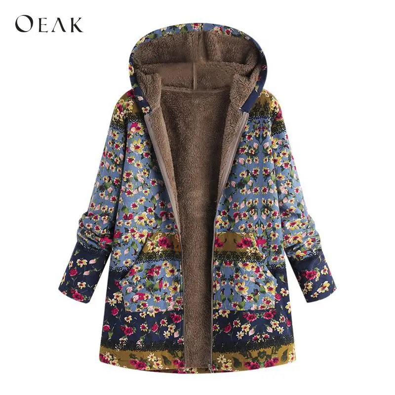 OEAK 5XL Plus Size Women Warm Hooded Jackets Parkas Pocket Outerwear Female Warm Fur
OEAK 5XL Plus Size Women Warm Hooded Jackets Parkas Pocket Outerwear Female Warm Fur